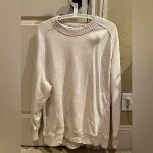 Aerie Down-To-Earth Crew Sweatshirt Heather Frost